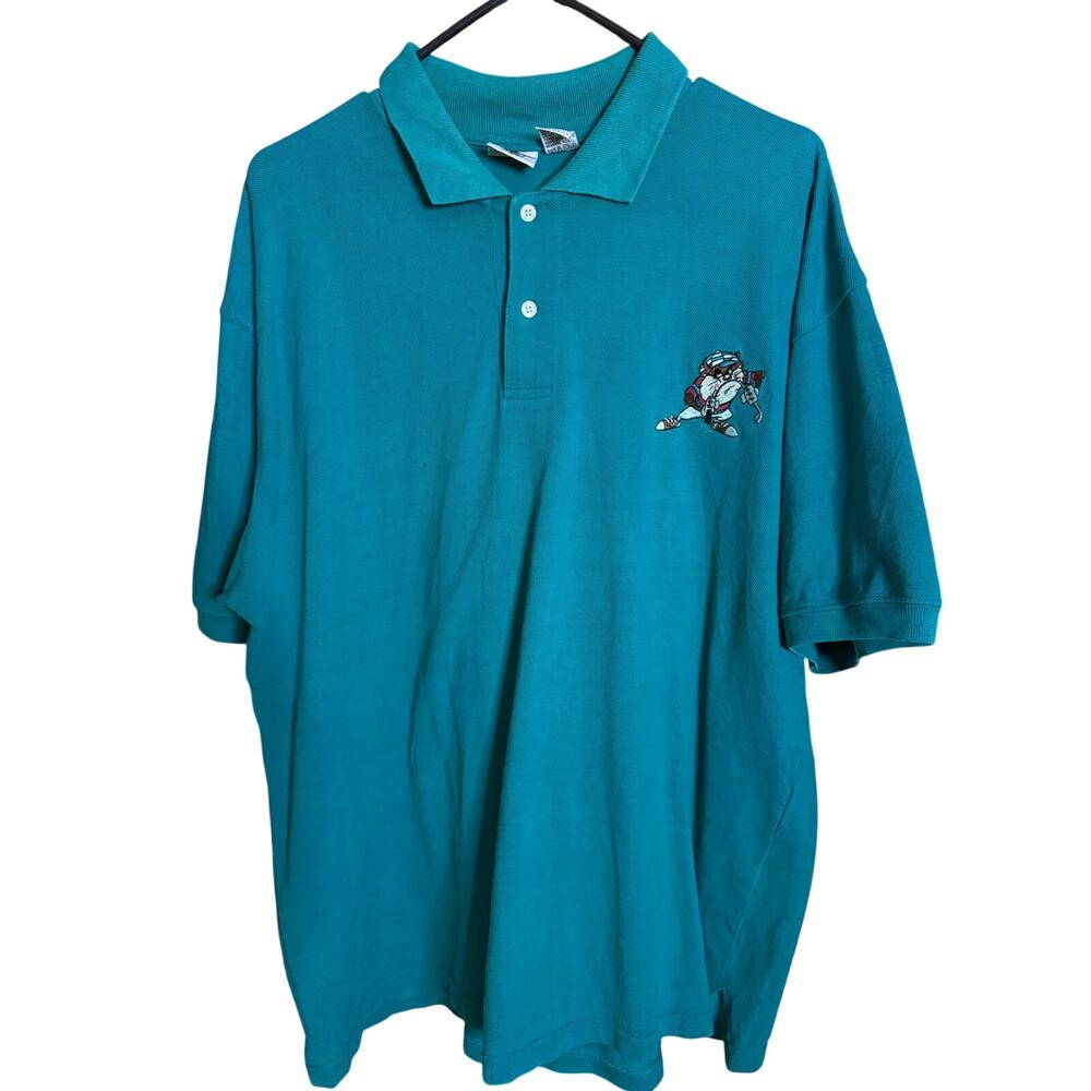 Vintage Taz Golf Henley Short Sleeve